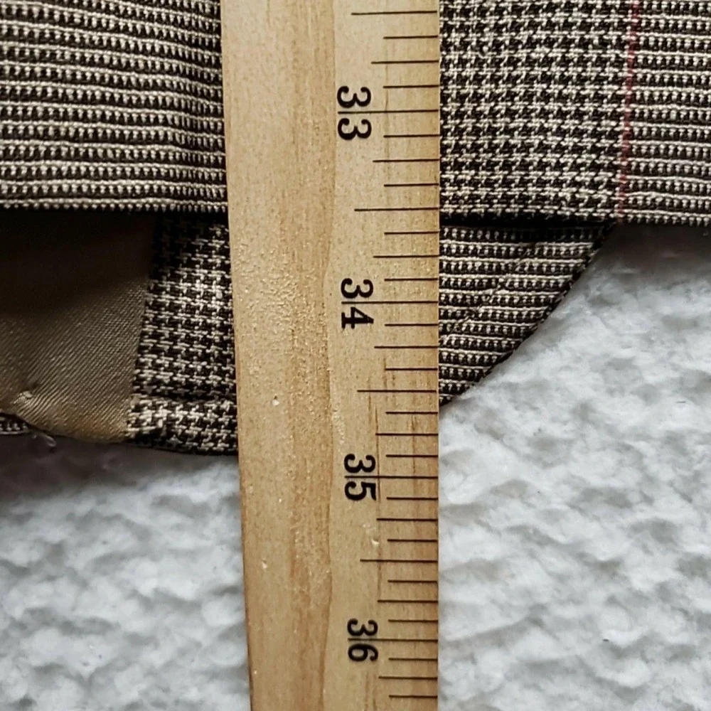 Brooks Brothers Blazer Mens 48 Brown Check Wool Tweed Sport Coat Jacket USA